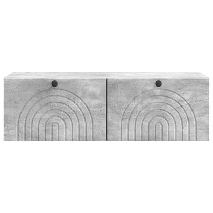 Wall-Mounted TV Cabinet Concrete Grey 99 x 41 x 30 cm