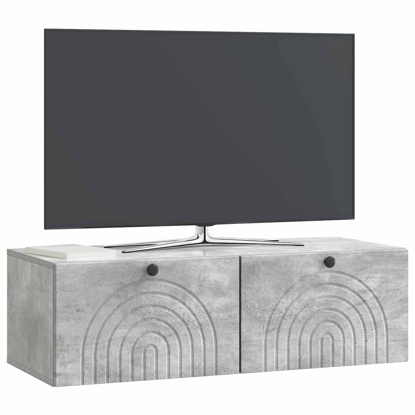 Wall-Mounted TV Cabinet Concrete Grey 99 x 41 x 30 cm