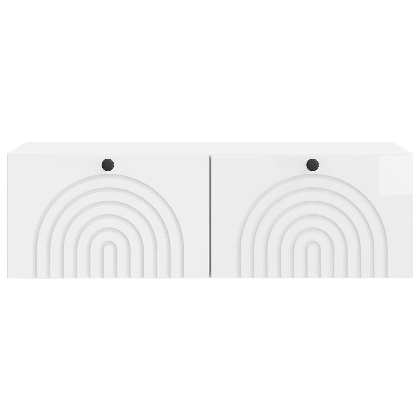 Wall-Mounted TV Cabinet High Gloss White 98 x 41 x 30 cm