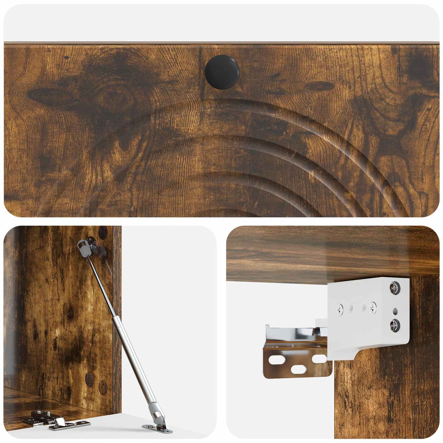 Wall-Mounted TV Cabinet Wall-mounted Smoked Oak 99 x 41 x 30 cm