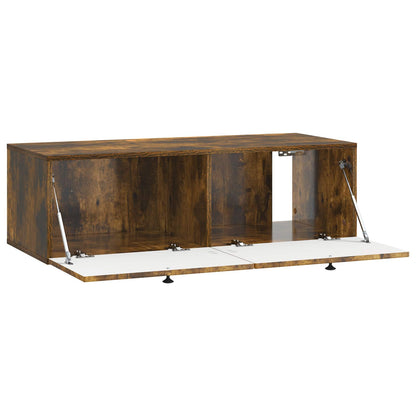 Wall-Mounted TV Cabinet Wall-mounted Smoked Oak 99 x 41 x 30 cm