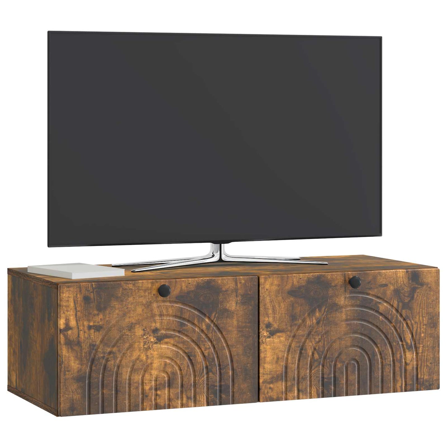 Wall-Mounted TV Cabinet Wall-mounted Smoked Oak 99 x 41 x 30 cm