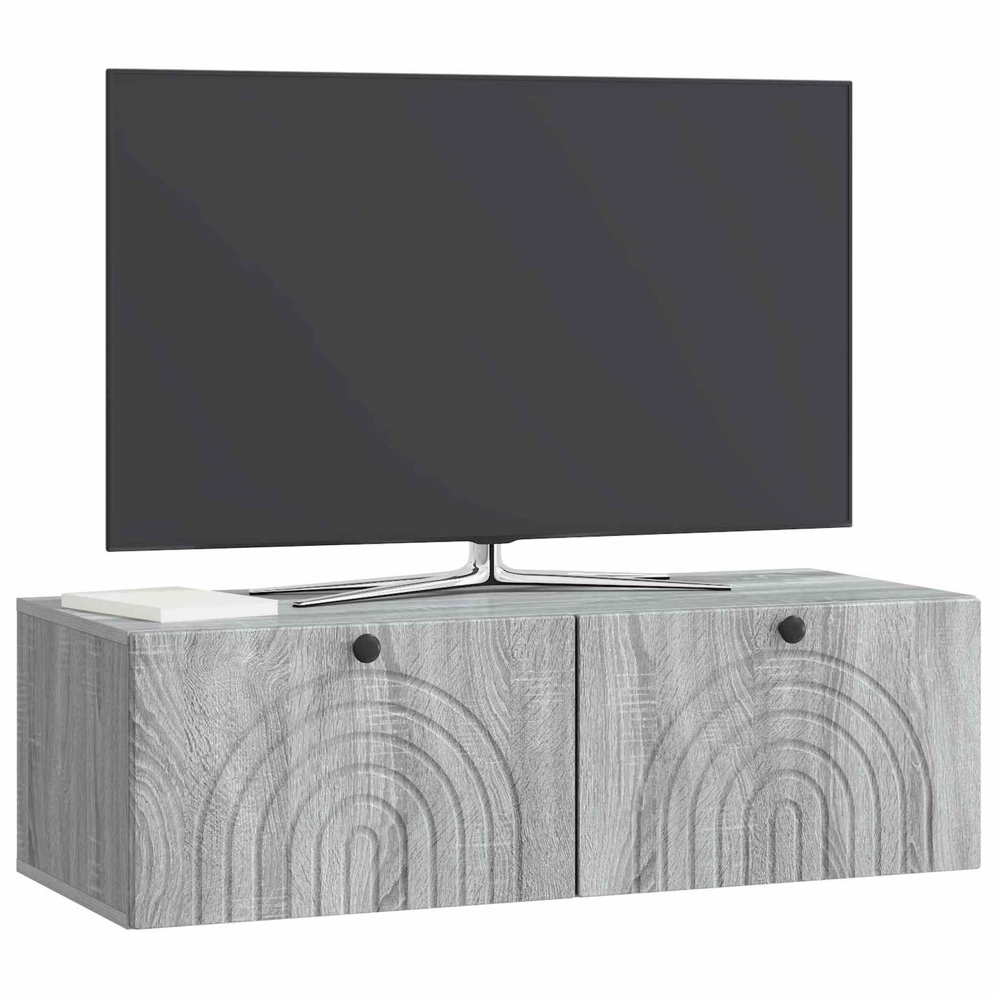 Wall-Mounted TV Cabinet Grey Sonoma 99 x 41 x 30 cm