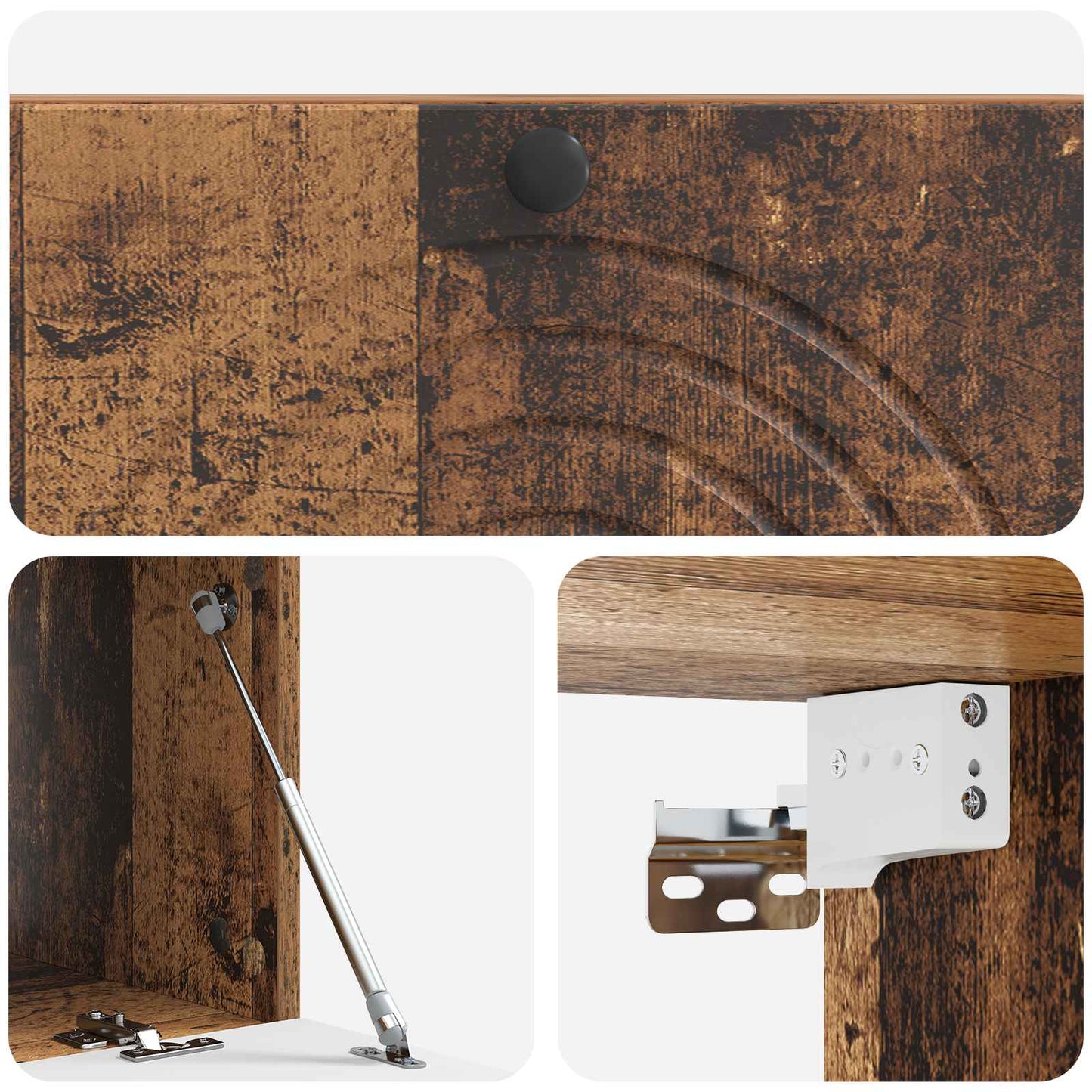 Wall-Mounted TV Cabinet Wall-mounted Old Wood 99 x 41 x 30 cm