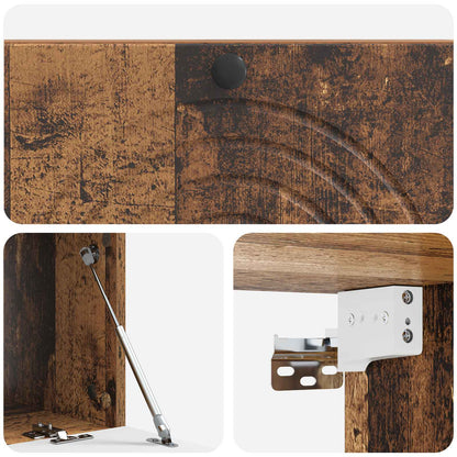 Wall-Mounted TV Cabinet Wall-mounted Old Wood 99 x 41 x 30 cm
