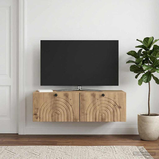 Wall-Mounted TV Cabinet Artisan Oak 99 x 41 x 30 cm