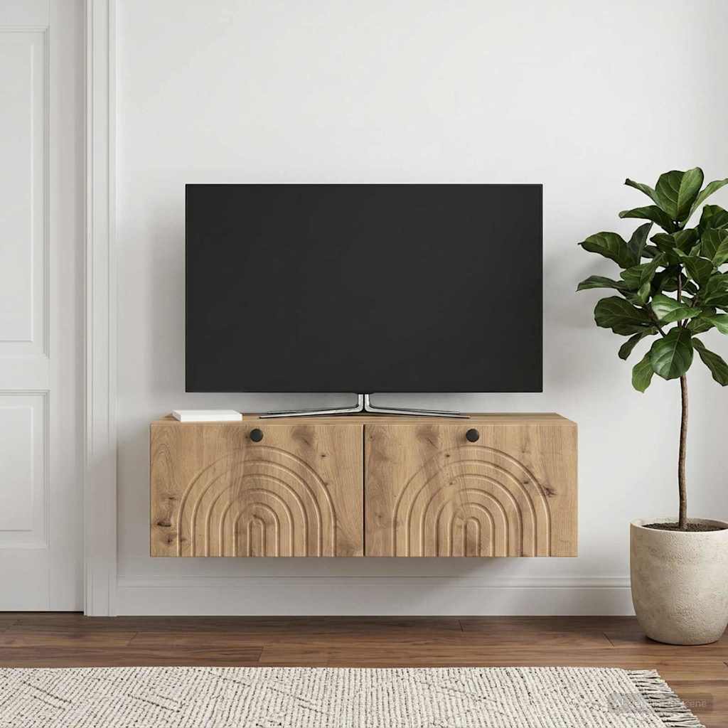 Wall-Mounted TV Cabinet Artisan Oak 99 x 41 x 30 cm