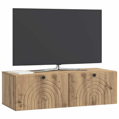 Wall-Mounted TV Cabinet Artisan Oak 99 x 41 x 30 cm