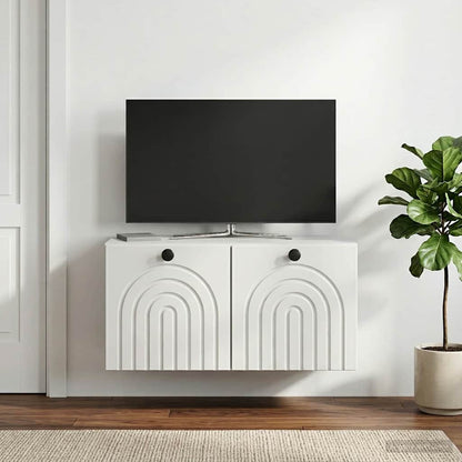 Wall-Mounted TV Cabinet White 59.5 x 31 x 30 cm Engineered Wood
