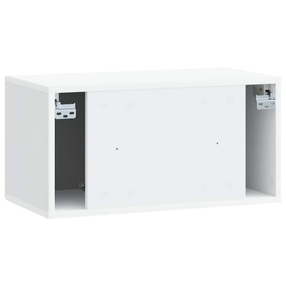 Wall-Mounted TV Cabinet White 59.5 x 31 x 30 cm Engineered Wood
