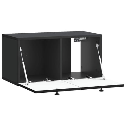 Wall-Mounted TV Cabinet Black 59.5 x 31 x 30 cm Engineered Wood