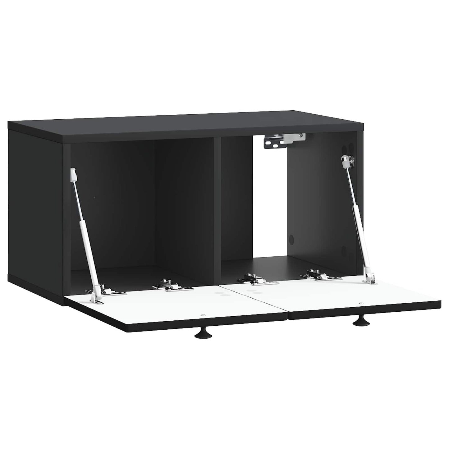 Wall-Mounted TV Cabinet Black 59.5 x 31 x 30 cm Engineered Wood