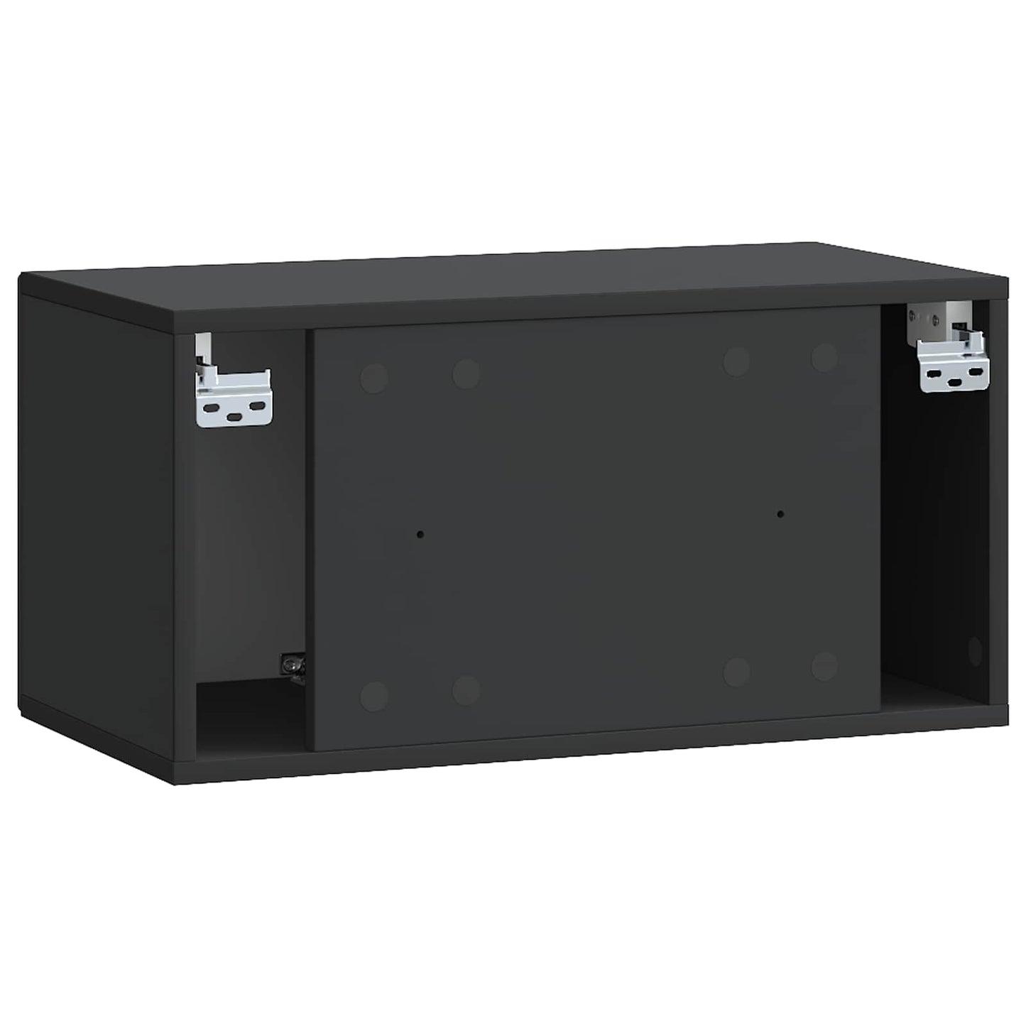 Wall-Mounted TV Cabinet Black 59.5 x 31 x 30 cm Engineered Wood