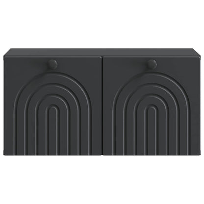 Wall-Mounted TV Cabinet Black 59.5 x 31 x 30 cm Engineered Wood