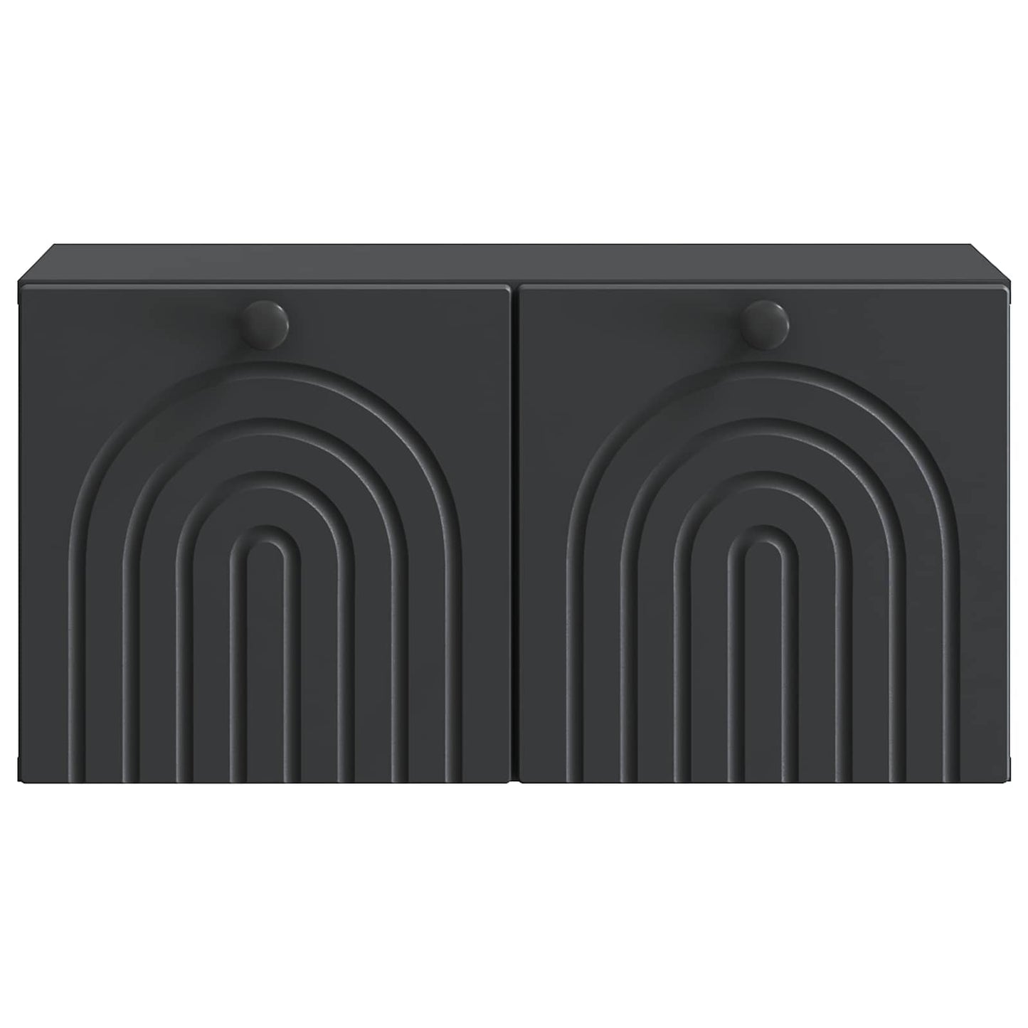 Wall-Mounted TV Cabinet Black 59.5 x 31 x 30 cm Engineered Wood