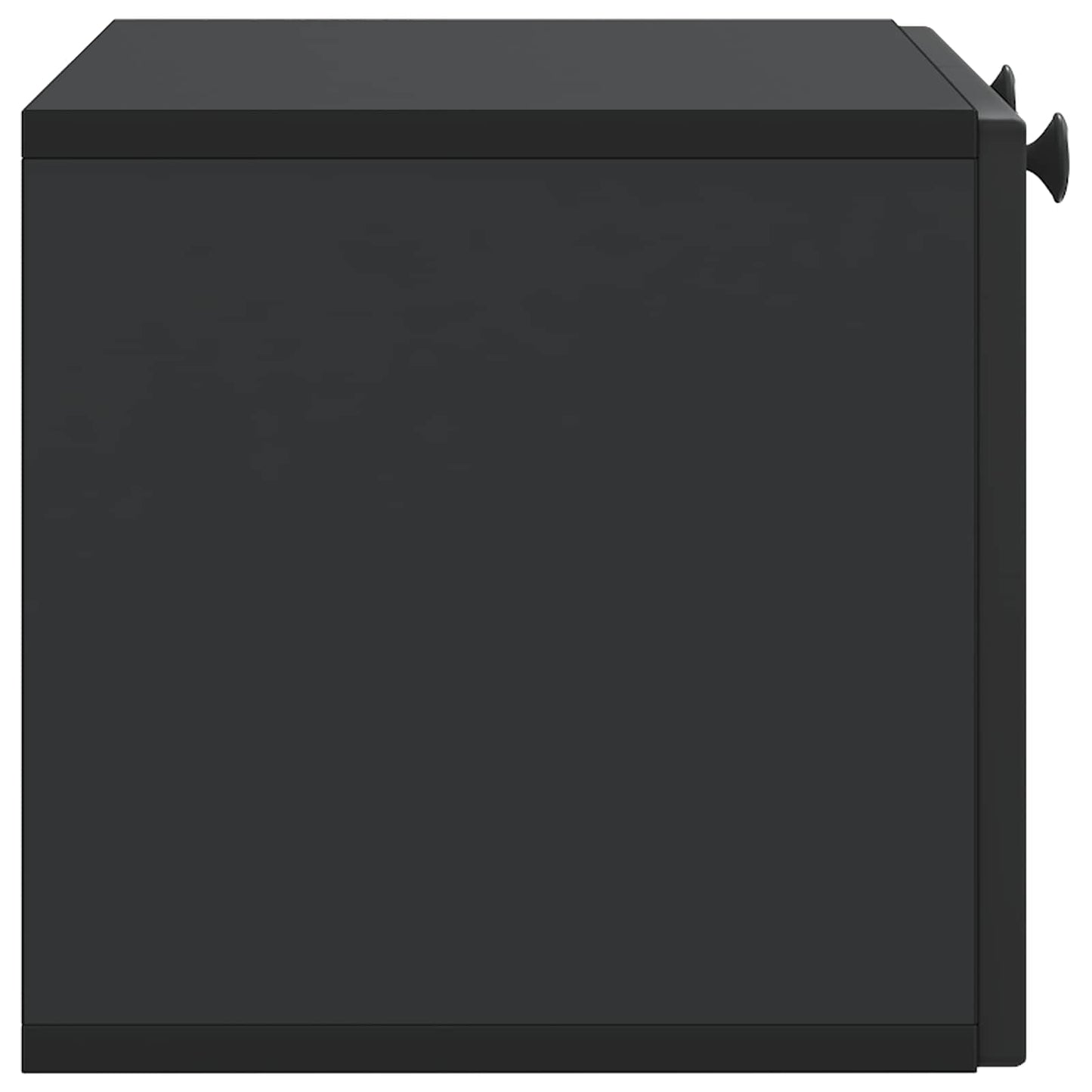 Wall-Mounted TV Cabinet Black 59.5 x 31 x 30 cm Engineered Wood
