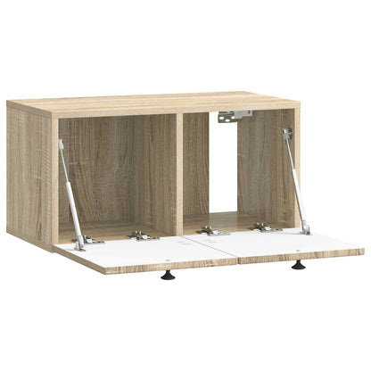 Wall-Mounted TV Cabinet Sonoma Oak 59.5 x 31 x 30 cm