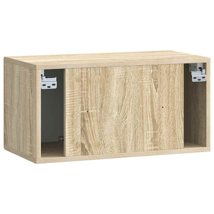 Wall-Mounted TV Cabinet Sonoma Oak 59.5 x 31 x 30 cm