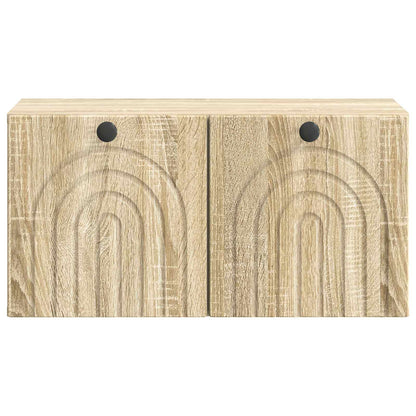 Wall-Mounted TV Cabinet Sonoma Oak 59.5 x 31 x 30 cm