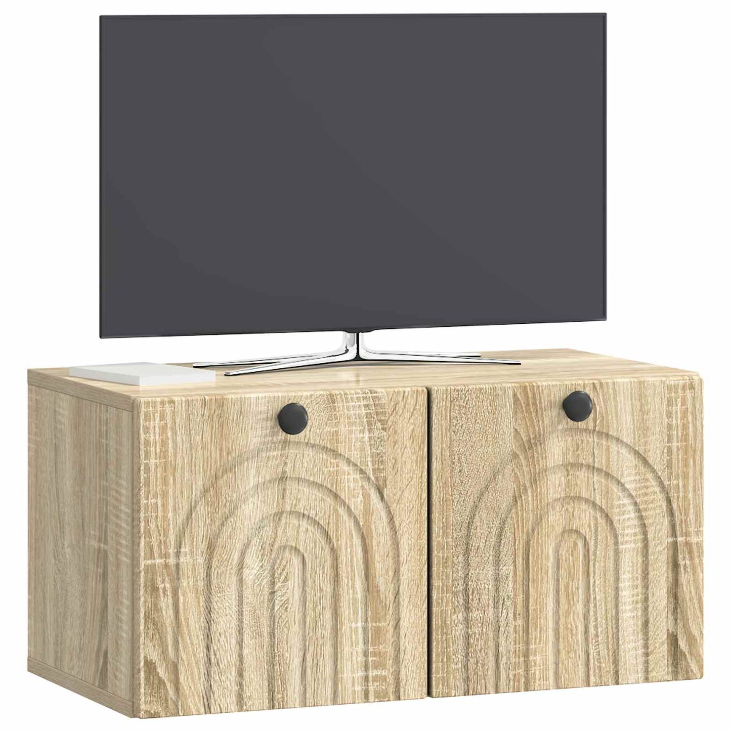 Wall-Mounted TV Cabinet Sonoma Oak 59.5 x 31 x 30 cm