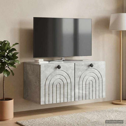 Wall-Mounted TV Cabinet Concrete Grey 59.5 x 31 x 30 cm