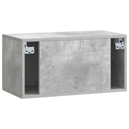 Wall-Mounted TV Cabinet Concrete Grey 59.5 x 31 x 30 cm