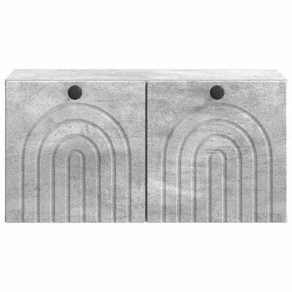 Wall-Mounted TV Cabinet Concrete Grey 59.5 x 31 x 30 cm
