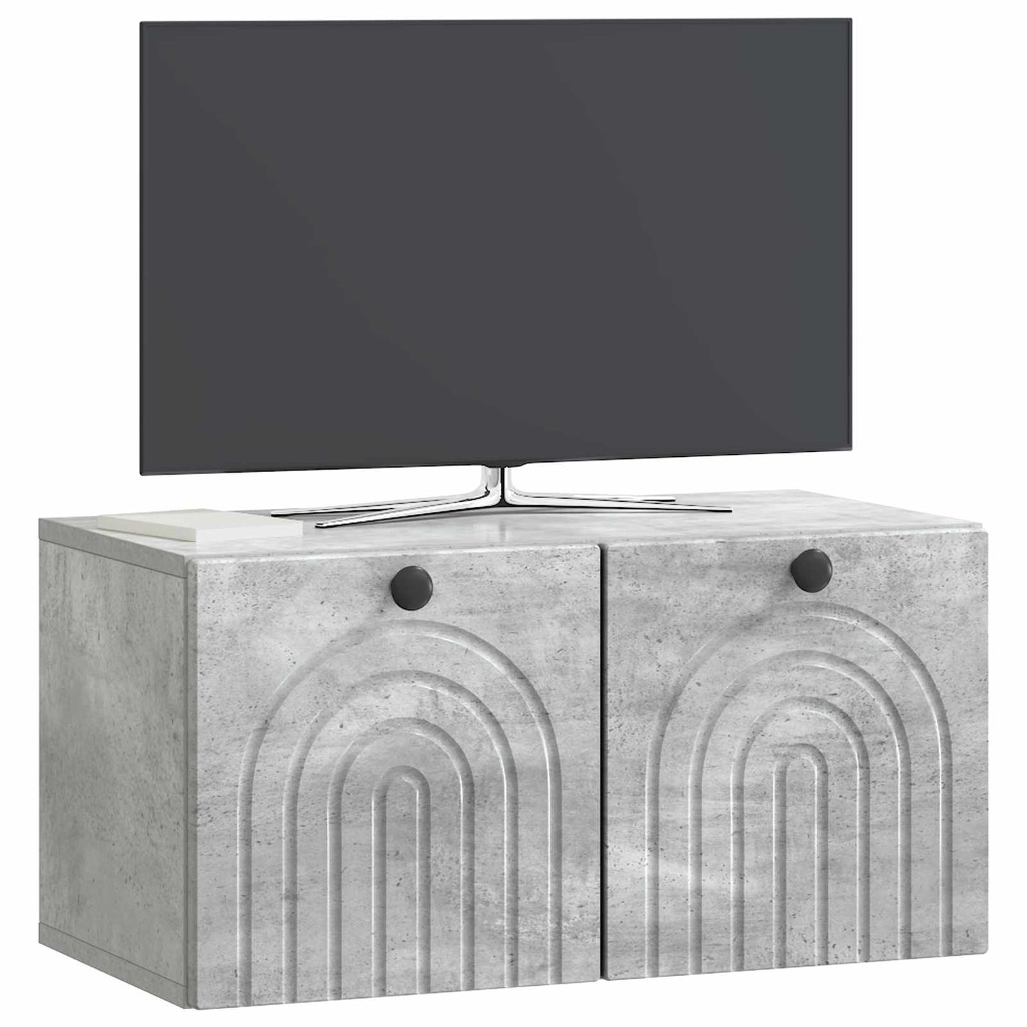 Wall-Mounted TV Cabinet Concrete Grey 59.5 x 31 x 30 cm