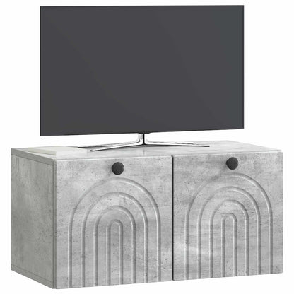 Wall-Mounted TV Cabinet Concrete Grey 59.5 x 31 x 30 cm
