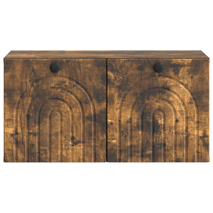 Wall-Mounted TV Cabinet Smoked Oak 59.5 x 31 x 30 cm