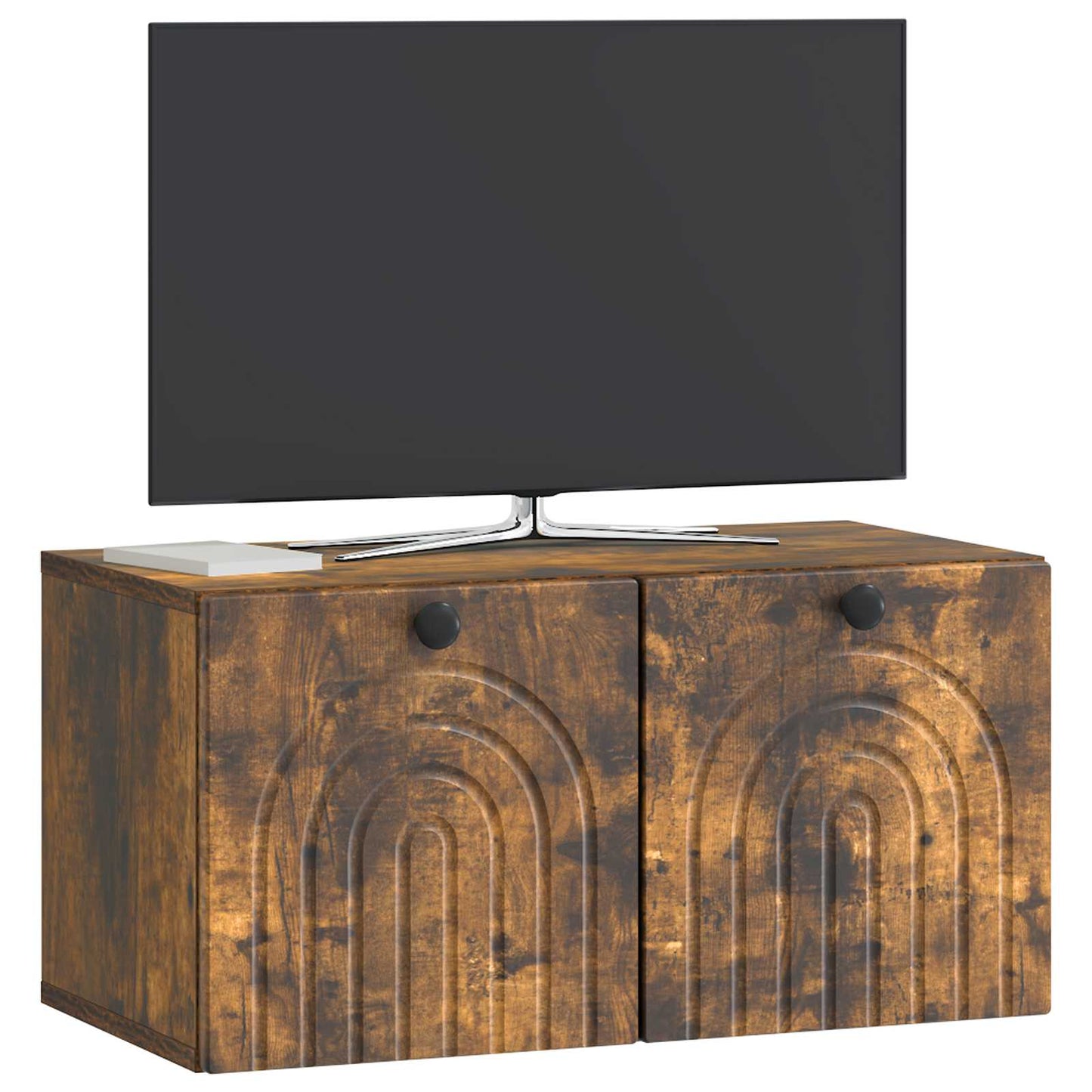 Wall-Mounted TV Cabinet Smoked Oak 59.5 x 31 x 30 cm