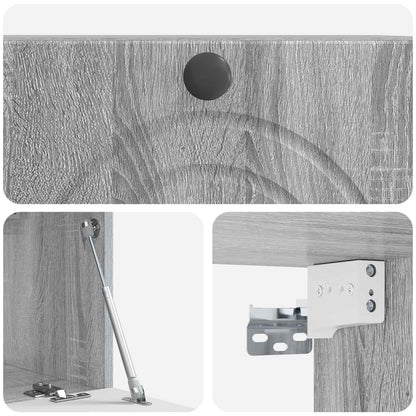 Wall-Mounted TV Cabinet Grey Sonoma 59.5 x 31 x 30 cm