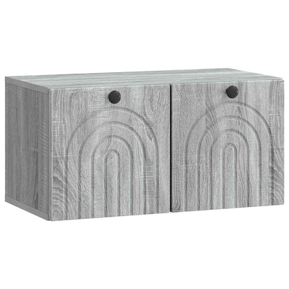 Wall-Mounted TV Cabinet Grey Sonoma 59.5 x 31 x 30 cm