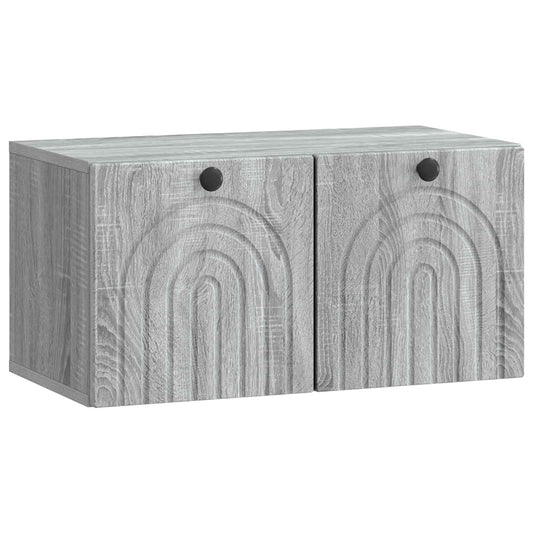 Wall-Mounted TV Cabinet Grey Sonoma 59.5 x 31 x 30 cm
