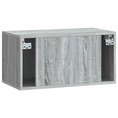 Wall-Mounted TV Cabinet Grey Sonoma 59.5 x 31 x 30 cm
