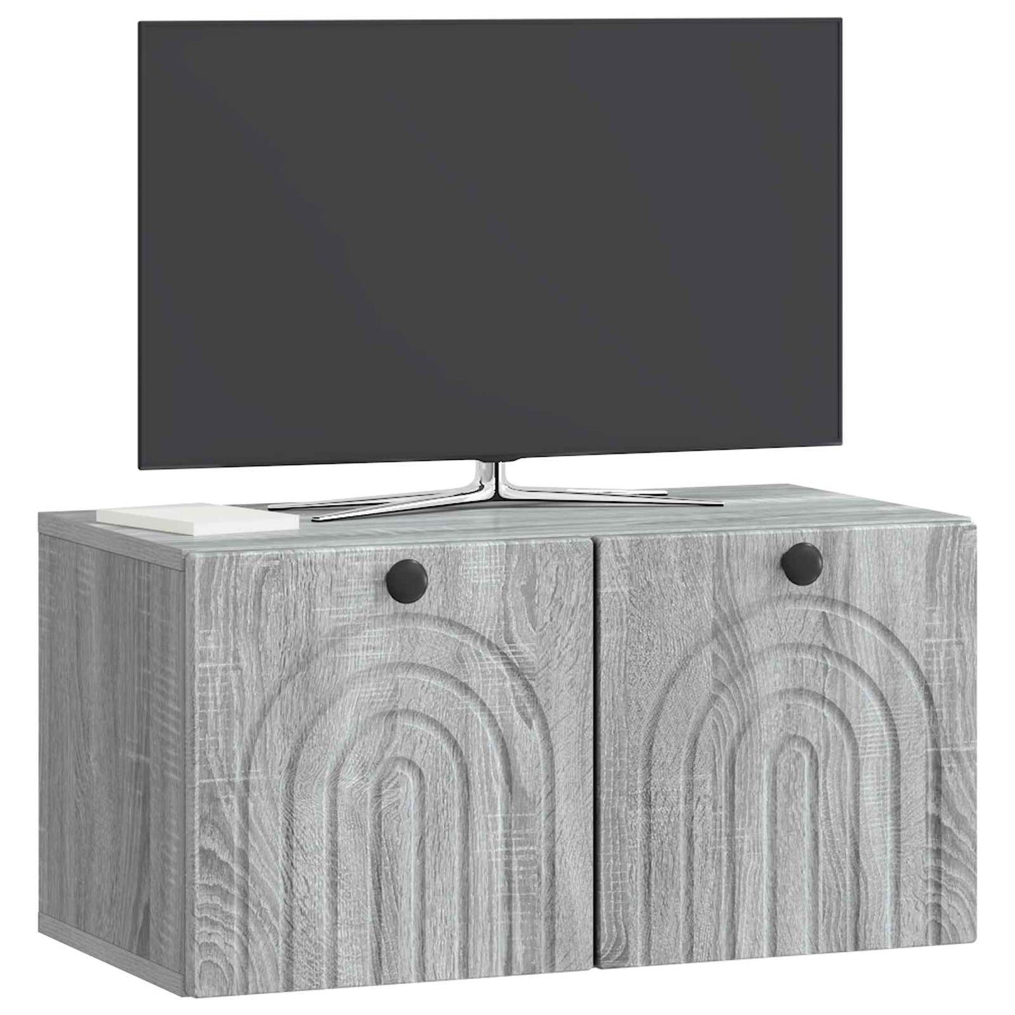 Wall-Mounted TV Cabinet Grey Sonoma 59.5 x 31 x 30 cm