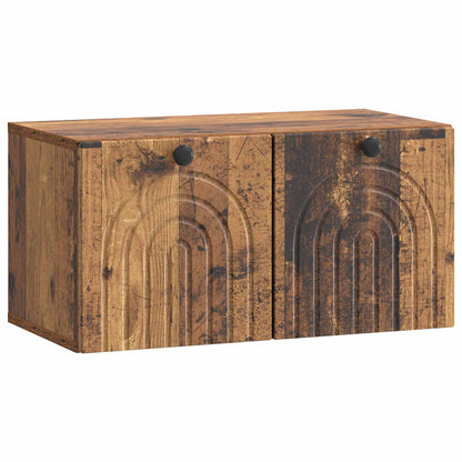 Wall-Mounted TV Cabinet Wall-mounted Old Wood 59.5 x 31 x 30 cm