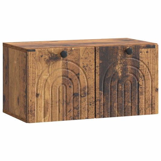 Wall-Mounted TV Cabinet Wall-mounted Old Wood 59.5 x 31 x 30 cm