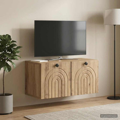 Wall-Mounted TV Cabinet Artisan Oak 59.5 x 31 x 30 cm