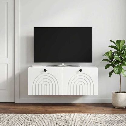 Wall-Mounted TV Cabinet White 78.5 x 31 x 30 cm Engineered Wood