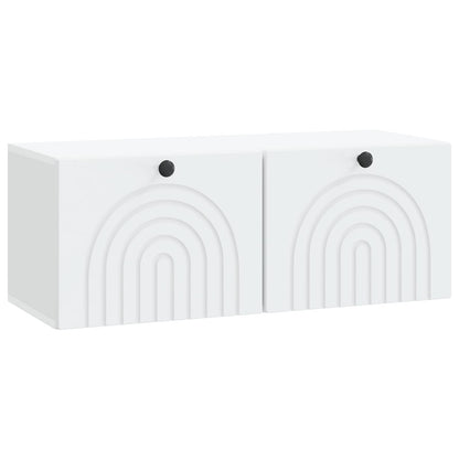 Wall-Mounted TV Cabinet White 78.5 x 31 x 30 cm Engineered Wood