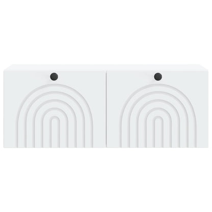 Wall-Mounted TV Cabinet White 78.5 x 31 x 30 cm Engineered Wood