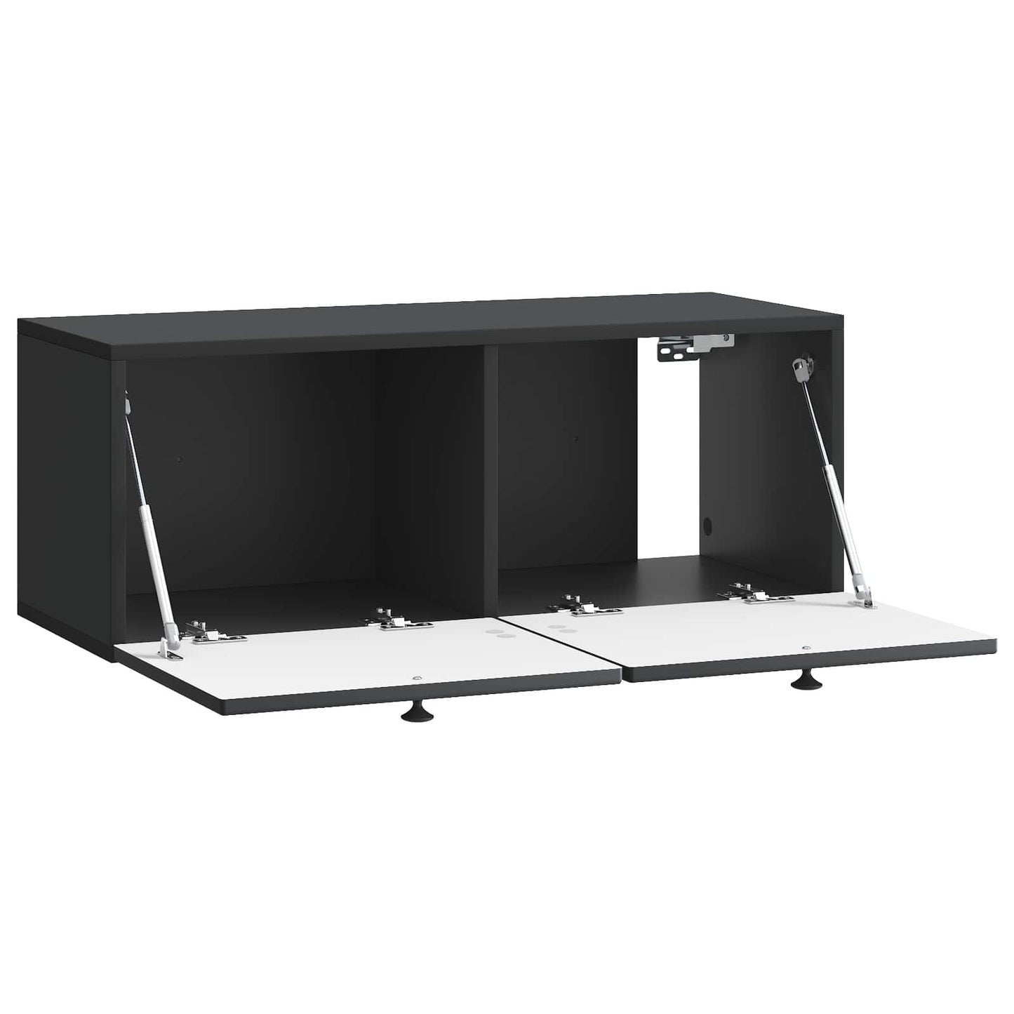 Wall-Mounted TV Cabinet Black 78.5 x 31 x 30 cm Engineered Wood