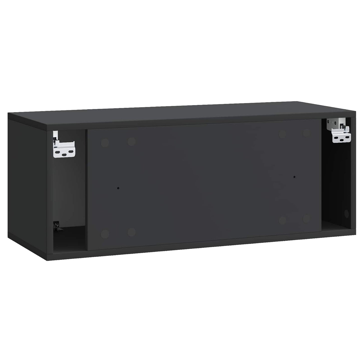 Wall-Mounted TV Cabinet Black 78.5 x 31 x 30 cm Engineered Wood
