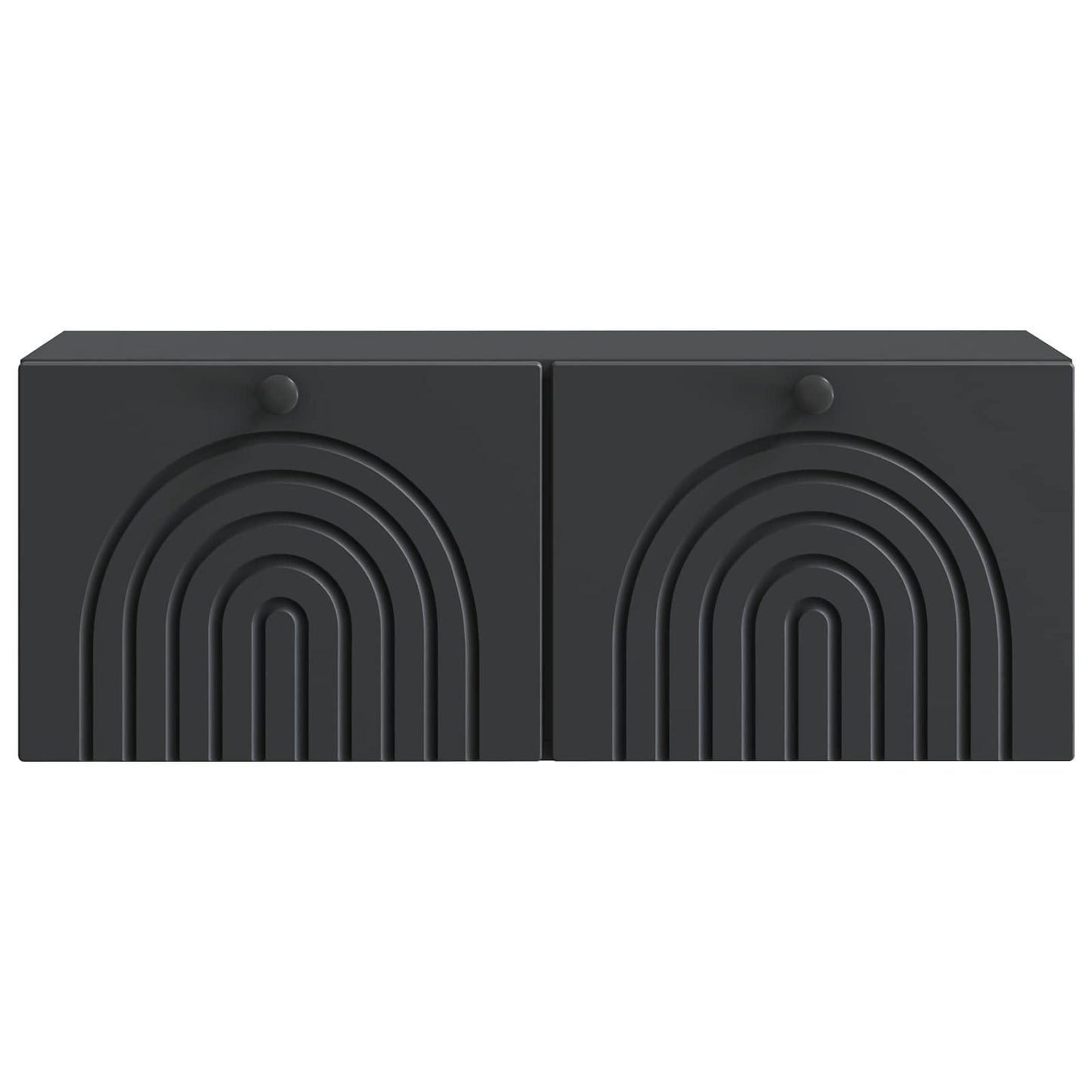 Wall-Mounted TV Cabinet Black 78.5 x 31 x 30 cm Engineered Wood