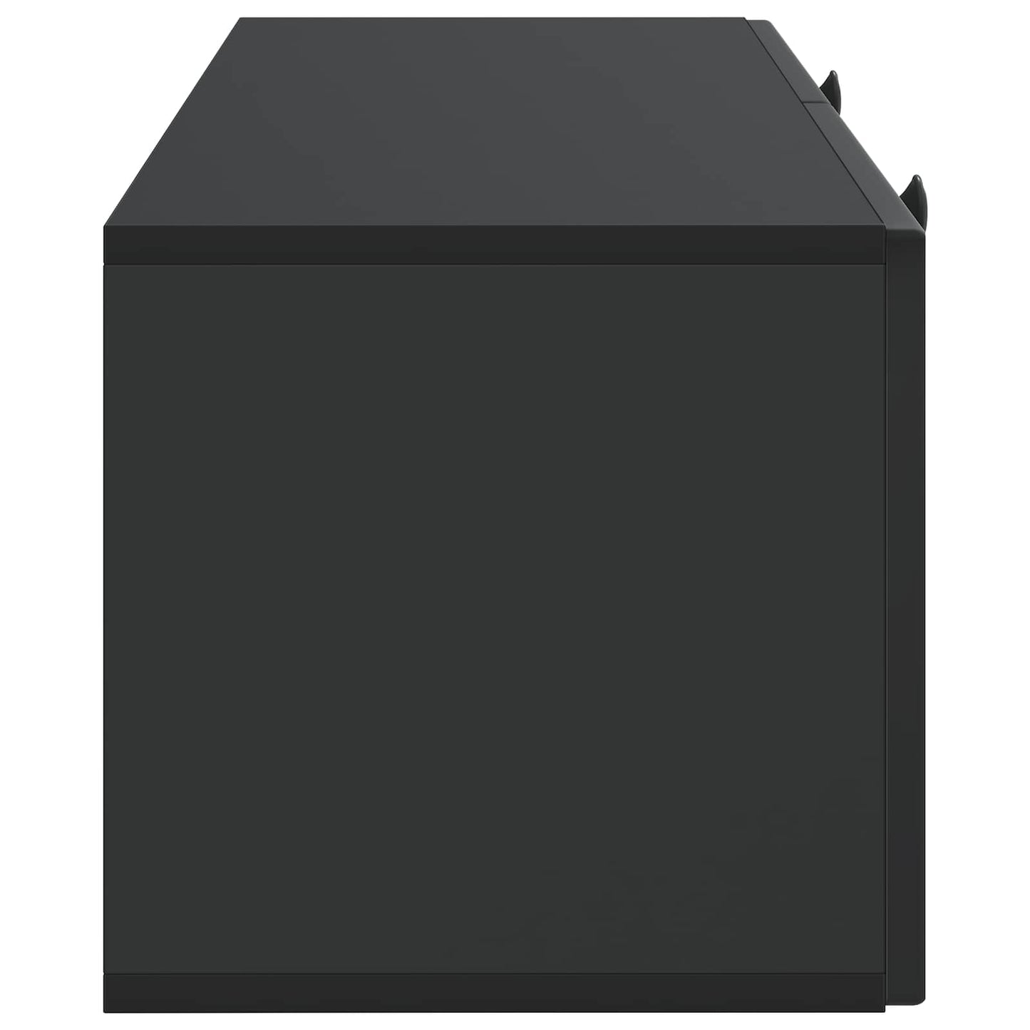 Wall-Mounted TV Cabinet Black 78.5 x 31 x 30 cm Engineered Wood