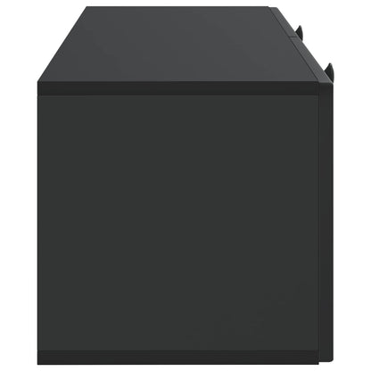 Wall-Mounted TV Cabinet Black 78.5 x 31 x 30 cm Engineered Wood