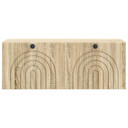 Wall-Mounted TV Cabinet Sonoma Oak 78.5 x 31 x 30 cm