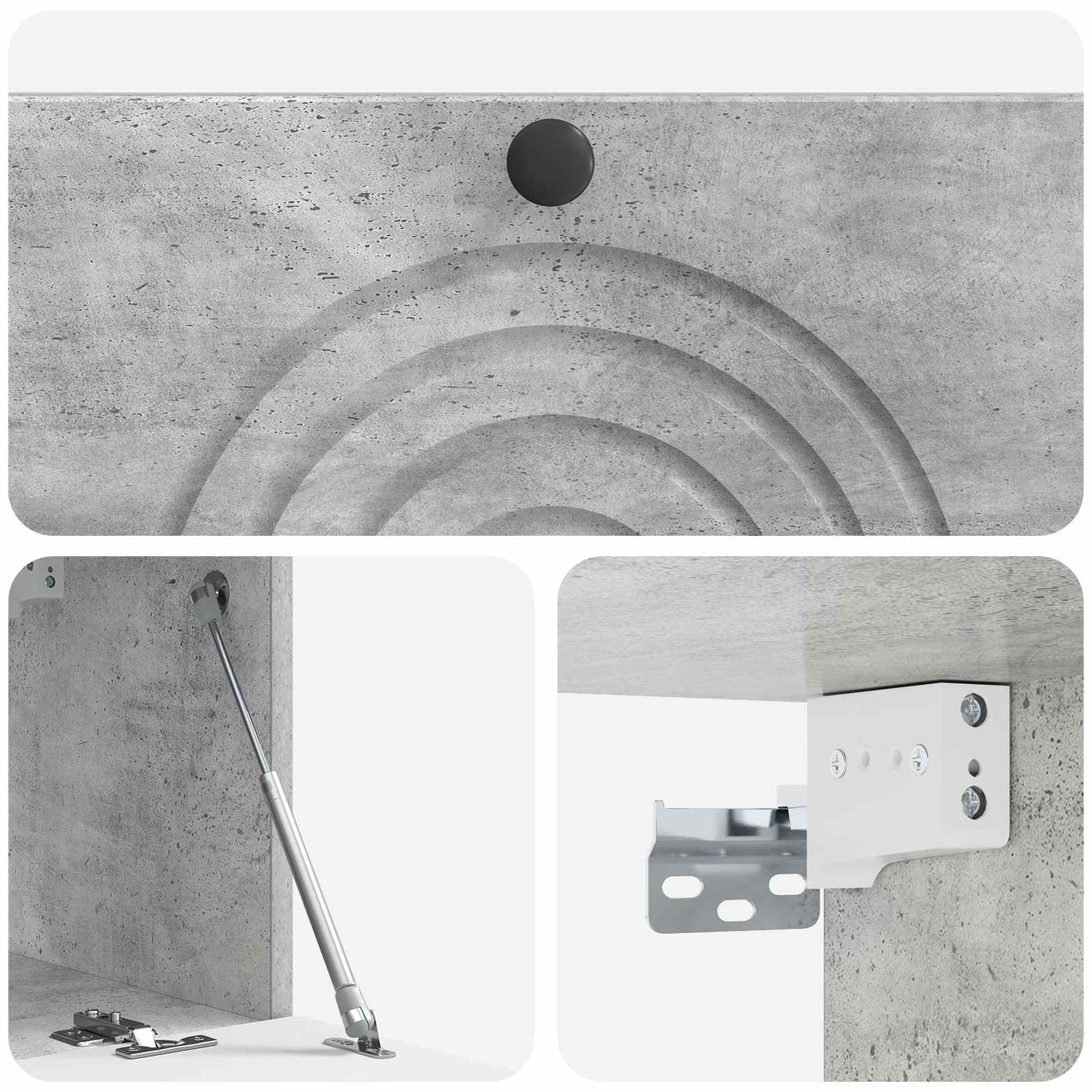 Wall-Mounted TV Cabinet Concrete Grey 78.5 x 31 x 30 cm