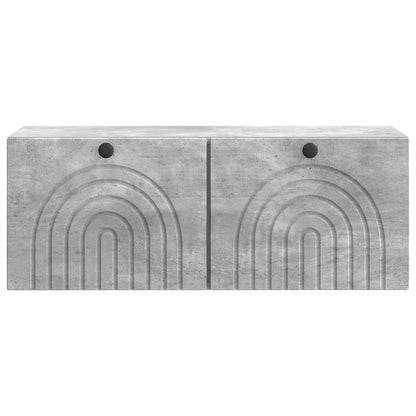 Wall-Mounted TV Cabinet Concrete Grey 78.5 x 31 x 30 cm